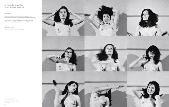 Pages showing Art Must Be Beautiful in the publication Marina Abramovi The Pages showing Art Must Be Beautiful in the publication Marina Abramovi The