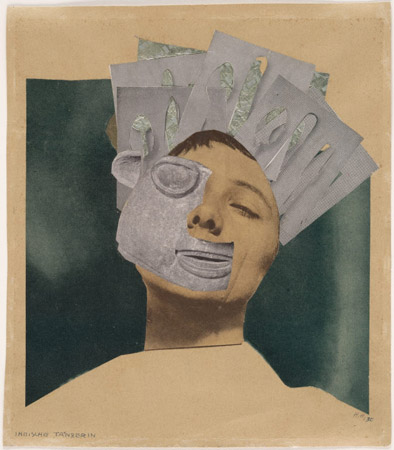 Hannah Höch. Indian Dancer:From an Ethnographic Museum.1930. Cut and pasted printed paper and metallic foil on paper, 10 1/8 x 8 7/8" (25.7 x 22.4 cm). Frances Keech Fund. © 2010 Hannah Höch / Artists Rights Society (ARS), New York / VG Bild-Kunst, Germany