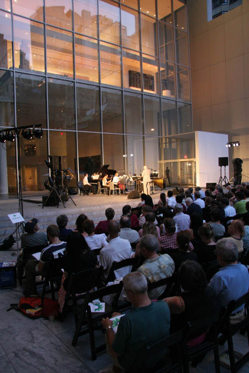 The New Juilliard Ensemble performing at Summergarden