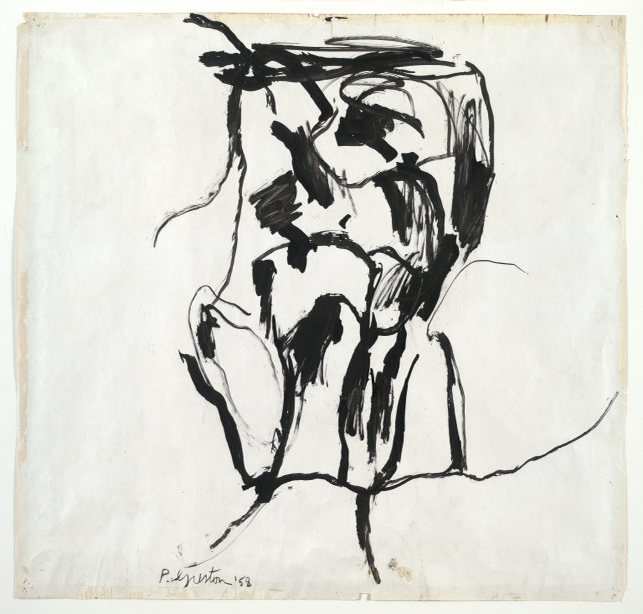 Philip Guston. Head – Double View. 1958. Ink on paper. Purchase. © 2011 The Estate of Philip Guston