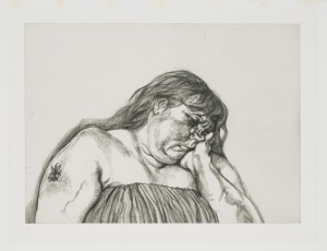Lucian Freud. Woman with an Arm Tatoo