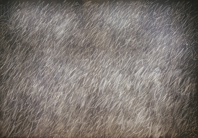 Cy Twombly. Untitled, 1970. Oil-based house paint and crayon on canvas. The Museum of Modern Art, New York. Acquired through the Lillie P. Bliss Bequest and The Sidney and Harriet Janis Collection (both by exchange), 1994