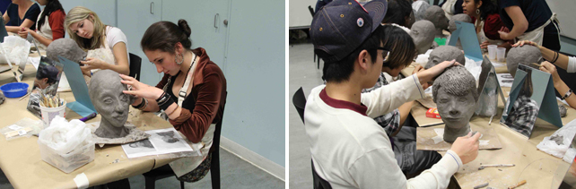 From left: Studio #1. Everything is looking good! The details and likenesses of the teen artwork is incredible