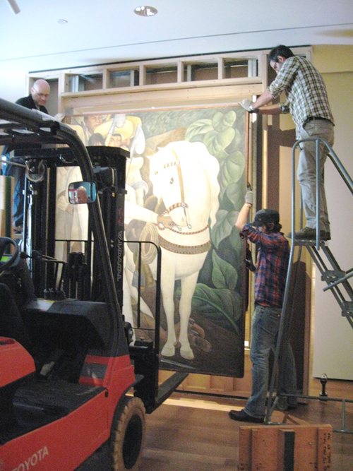 Installation of Agrarian Leader Zapata