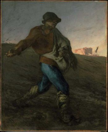 Jean-François Millet. The Sower. 1850. Oil on canvas. Museum of Fine Arts, Boston. Gift of Quincy Adams Shaw through Quincy Adams Shaw, Jr. and Mrs. Marian Shaw Haughton