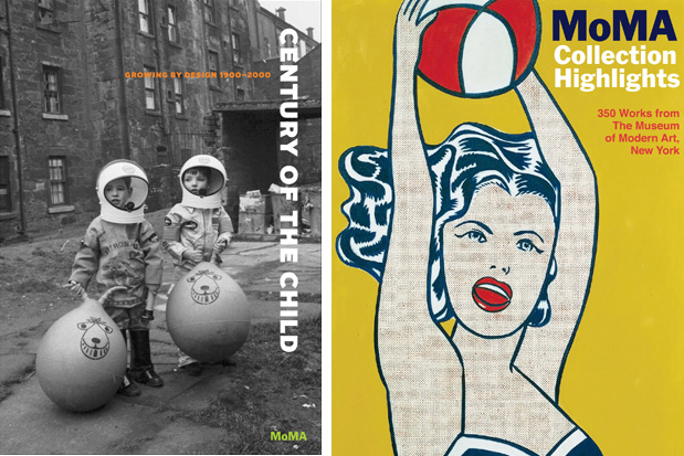 from left: cover for the publication Century of the Child; cover for the publication MoMA Collection Highlights