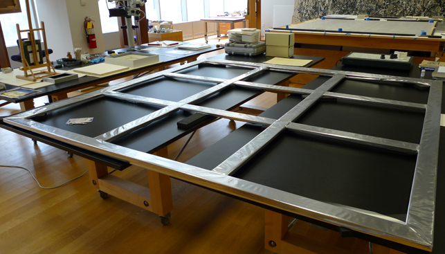 Echo’s stretcher, covered with a barrier layer of Marvelseal
