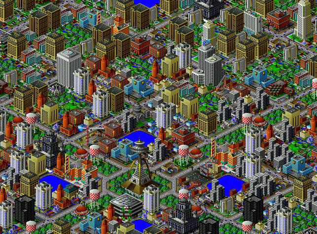 SimCity 2000. 1994. Will Wright for Maxis, now part of Electronic Arts, Inc SimCity 2000. 1994. Will Wright for Maxis, now part of Electronic Arts, Inc