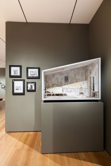 Installation view of Quay Brothers: On Deciphering the Pharmacist's Prescription for Lip-Reading Puppets. August 12, 2012–January 7, 2013. The Museum of Modern Art, New York. Photograph by Thomas Griesel