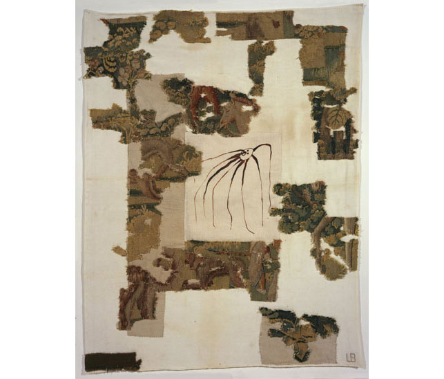 Louise Bourgeois. Untitled. 2008. Fabric work, with tapestry fragments and digital print, sheet: 39 3/4 x 30 1/2" (101 x 77.5 cm). © 2013 Louise Bourgeois Trust