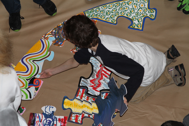 Beginning to assemble the puzzle