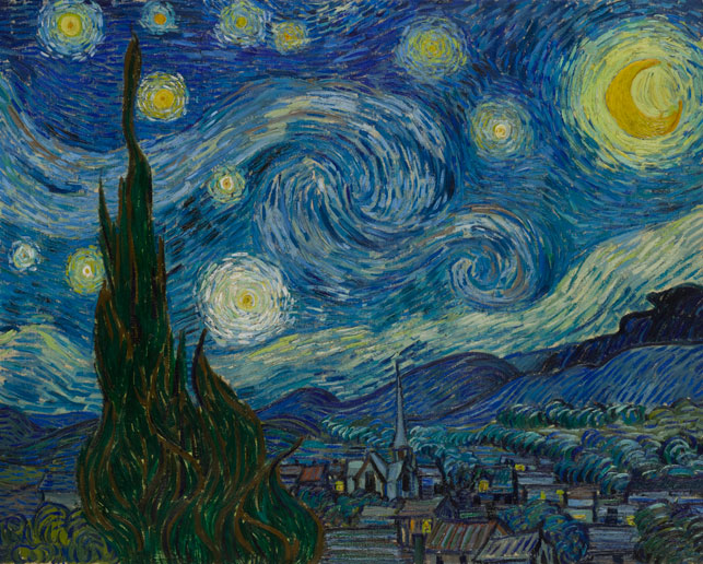 Vincent van Gogh. <em>The Starry Night.</em>