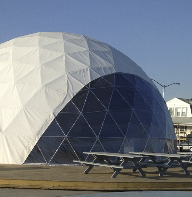 Dome 2 at the end of the day. Dome 2 at the end of the day. Photo by Pamela Popeson