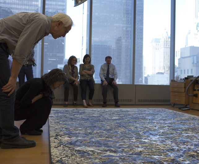 Examining the paint surface of One