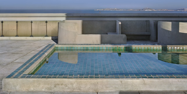 Le Corbusier (Charles-Édouard Jeanneret). Unité d’habitation, Marseille. 1945–52. Roof terrace. Photograph. 2012. © 2013 Artists Rights Society (ARS), New York/ADAGP, Paris/FLC. Photo © Richard Pare
