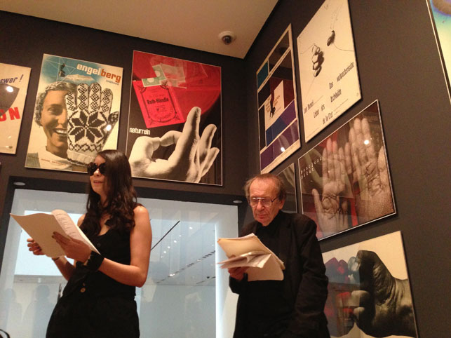 Vito Acconci and Maria Mirabal