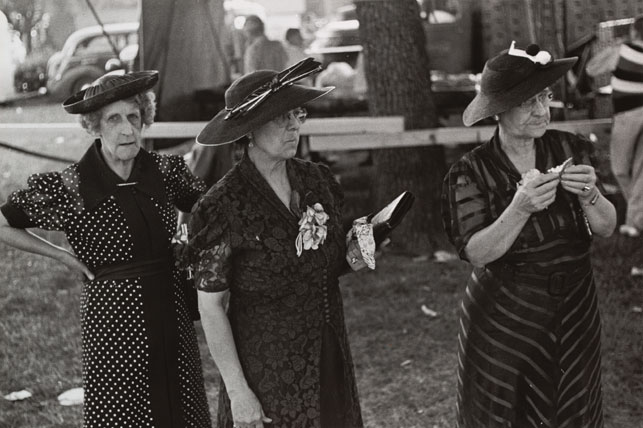 Ben Shahn. Women at Fourth of July Carnival and Fish Fry, Ashville, Ohio. 1938. Gelatin silver print