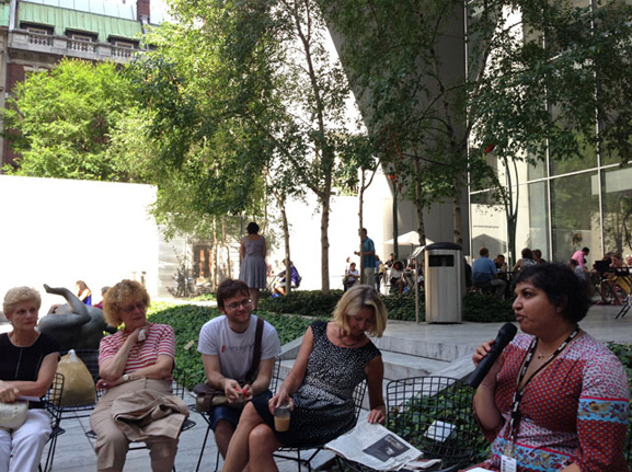 Agora: What makes an artwork successful?, facilitated by Sheetal Prajapati. The Abby Aldrich Rockefeller Sculpture Garden, July 23, 2013
