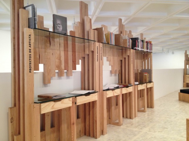 Detail of Modulario, the reference room of Museo Tamayo Arte Contemporáneo.