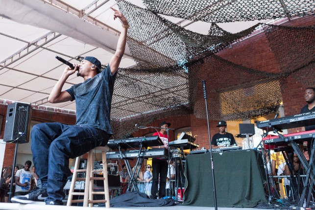 Thunder Horse Video stage set design for Warm Up 2013 at MoMA PS1. Photo: Charles Roussel