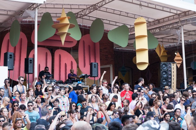 Fort Standard stage set design for Warm Up 2013 at MoMA PS1. Photo: Charles Roussel