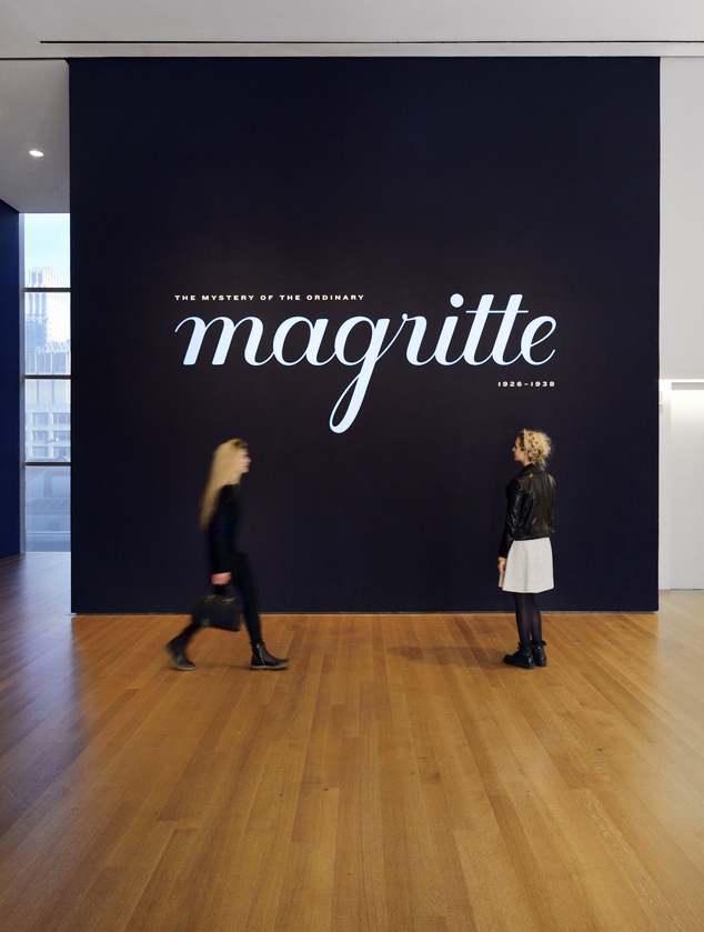 Close up of the exhibition title wall. Photo: Martin Seck