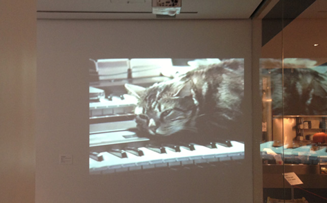 Chris Marker. Chat écoutant la musique. 1990