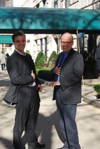 Pablo Helguera (left) and the author (right)