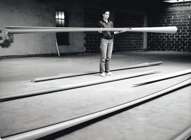 Isa Genzken in her studio in Düsseldorf, 1982. Image courtesy the artist and Galerie Buchholz, Cologne/Berlin