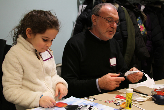 Participants working on collages. Photo: Johnny Tan