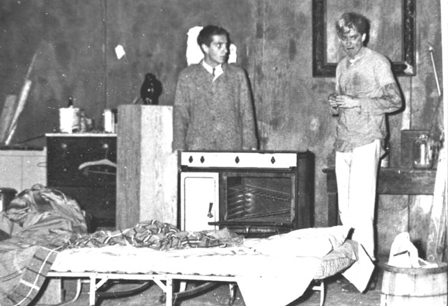 Unknown photographer. Extracurricular Activity Projective Reconstruction #1 (A Domestic Scene); original photo. n.d. Courtesy of Mike Kelley Foundation for the Arts