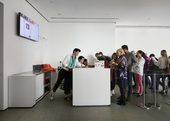 MoMA Audio+ desk. Photo: Martin Seck