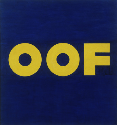 Edward Ruscha (American, born 1937) OOF, 1962 (reworked 1963). Oil on canvas