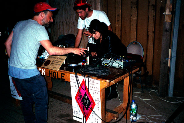 Francesca Romana Ciardi DJing the final day day at MPA Hub, Berlin, Germany, May 29, 2014. Photo: Cindy Yeh