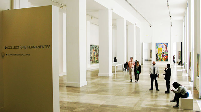 The permanent collection installation at the Musée d’Art Moderne de la Ville de Paris, Paris, 2014. Photo: Dimitra Nikoloù