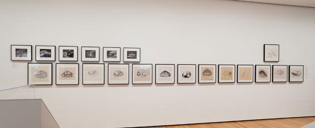 Installation view of Endless House: Intersections of Art and Architecture, The Museum of Modern Art, June 27, 2015–March 6, 2016. © 2015 The Museum of Modern Art. Photograph: Jonathan Muzikar