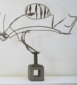David Smith. Australia. 1951. Painted steel on cinder block base, overall 6' 7 1/2" x 8' 11 7/8" x 16 1/8" (202 x 274 x 41 cm); base 17 1/2 x 16 3/4 x 15 1/4" (44.5 x 42.5 x 38.7 cm). The Museum of Modern Art. Gift of William Rubin