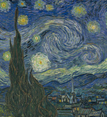 Vincent van Gogh.  The Starry Night.  1889. Oil on canvas, 29 x 36 1/4" (73.7 x 92.1 cm). The Museum of Modern Art, New York. Acquired through the Lillie P. Bliss Bequest