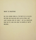 John Baldessari. What Is Painting. 1966–68
