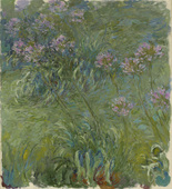 Claude Monet, French, 1840-1926
Agapanthus. 1914-26
Oil on canvas. 6' 6" x 70 1/4" (198.2 x 178.4 cm)
The Museum of Modern Art, New York. Gift of Sylvia Slifka in memory of Joseph Slifka