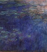 Claude Monet. Water Lilies. 1914&ndash;26. Oil on canvas, three panels, Each 6' 6 3/4" x 13' 11 1/4" (200 x 424.8 cm), overall 6' 6 3/4" x 41' 10 3/8" (200 x 1276 cm). Mrs. Simon Guggenheim Fund