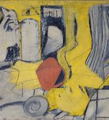 Oil and charcoal on paper mounted on fiberboard
24 3/8 x 36 3/16" (61.9 x 91.9 cm)
Hirshhorn Museum and Sculpture Garden, Smithsonian Insitution, Washington D.C
Gift of Joseph H. Hirschhorn
© 2011 The Willem de Kooning Foundation / Artists Rights Society (ARS), New York
