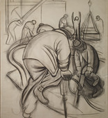 Charcoal on paper
98 x 77 1/8" (248.9 x 195.9 cm)
Museo Dolores Olmedo Patiño, Mexico