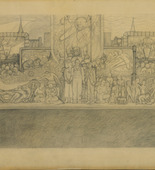 Pencil on paper
31 x 71 1/4" (78.7 x 180.8 cm)
Given anonymously