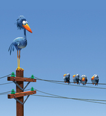 <i>For the Birds</i>. 2000. USA. Directed by Ralph Eggleston. Courtesy Pixar Animation Studios/Photofest