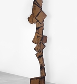 Street Figure in Grey Planes
Date: 1960
Medium: Cardboard, wood, cord, wire, painted with casein
Dimensions: Height: 8' 2 13/64" (250 cm)
Credit Line: Museum Ludwig Cologne / Peter und Irene Ludwig Stiftung
