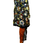 Mannikin with One Leg
Date: 1961
Medium: Muslin soaked in plaster over wire frame, painted with enamel
Dimensions: 7' 2 1/4" x 27 1/2" x 17" (219.1 x 69.9 x 43.2 cm)
Credit Line: Private collection, New York
