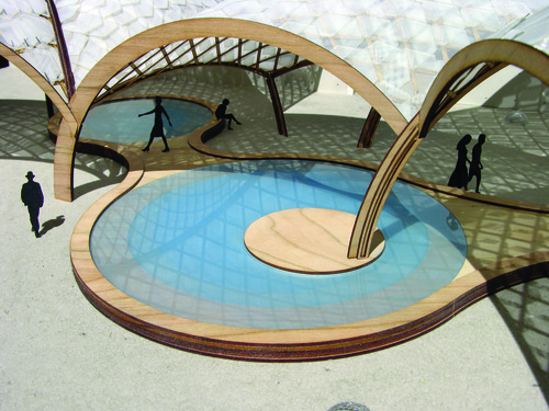 Rendering of BEATFUSE! by OBRA, 2006 Young Architects Program award winner