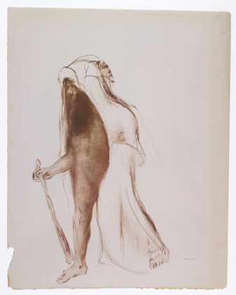 Odilon  Redon. <i>The Giant (Man with a Club).</i> c. 1890. Oil on prepared paper, 25 1/2 x 20 1/4" (64.8 x 51.4 cm). The  Museum of Modern Art. Gift of The Ian Woodner Family Collection