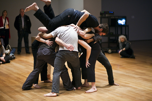 Simone Forti. <i>Huddle.</i> 1961. Performance at The Museum of Modern Art, 2009. &copy; 2009 Yi-Chun Wu/The Museum of Modern Art